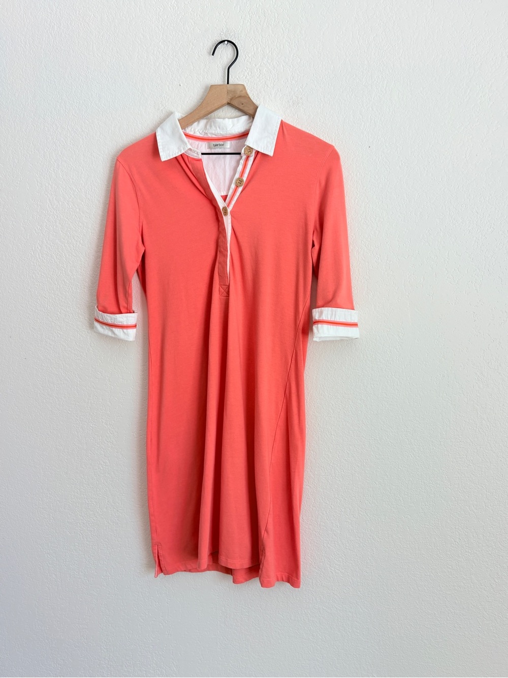 Tyler Boe Coral Polo Shirt Dress